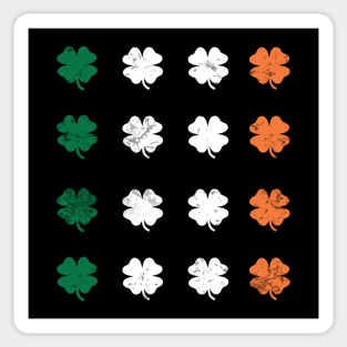 St Patricks Day Irish Flag Shamrock Sticker